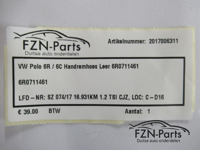 VW Polo 6R / 6C Handremhoes Leer 6R0711461