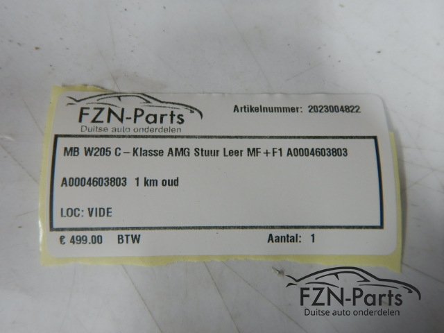 Mercedes-Benz C-Klasse W205 AMG Stuur Leer MF+F1 A0004603803