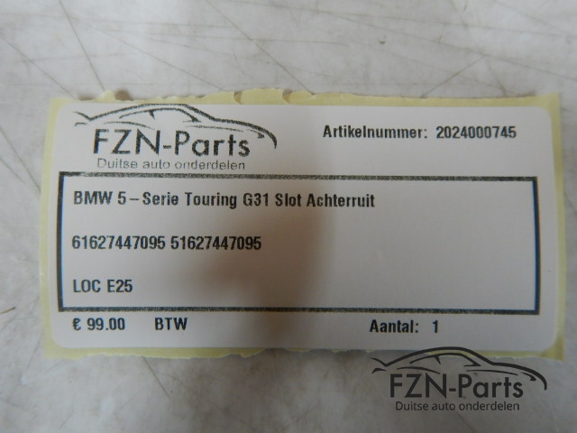 BMW 5-Serie Touring G31 Slot Achterruit