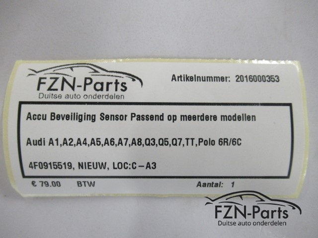 Audi Accu Beveiliging Sensor 4F0915519