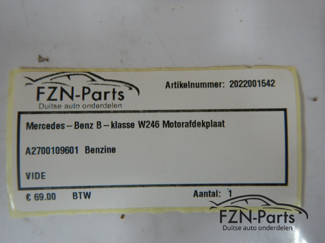 Mercedes-Benz B-Klasse W246 Motorafdekplaat