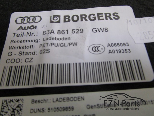 Audi Q3 83A Facelift Laadvloer Bagageruimte 83A861529