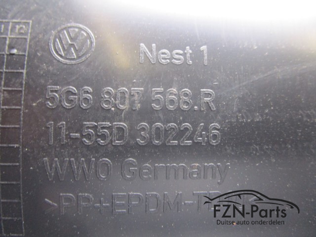 VW Golf 7 Facelift Diffuser Onderlip Achterbumper Half Chrome