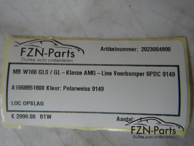Mercedes Benz W166 GLS / GL - Klasse AMG - Line Voorbumper 6PDC 9149