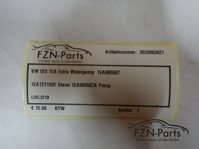 VW ID3 1EA Extra Waterpomp 1EA965567
