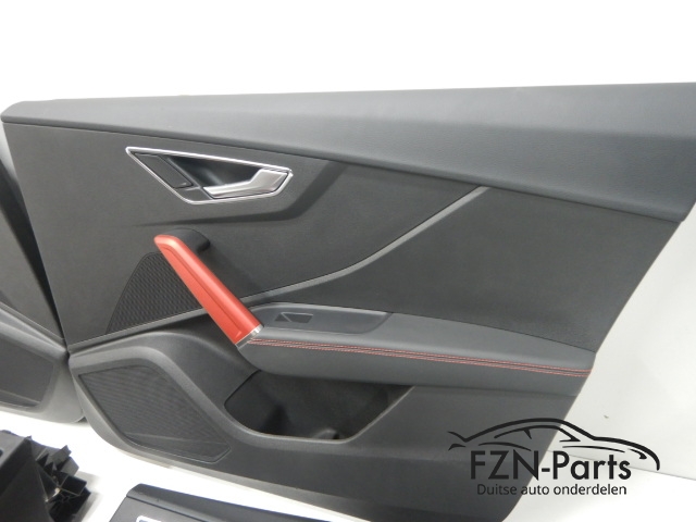 Audi Q2 81A Deurpanelen Rood Sticksel Leer leder