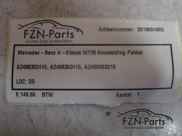 Mercedes-Benz A-Klasse W176 Aircoleiding Pakket