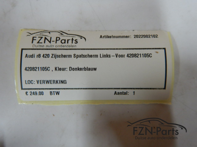 Audi R8 420 Zijscherm Spatscherm Links-Voor 420821105C