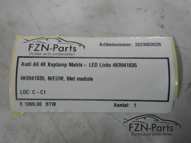 Audi A6 4K Koplamp Matrix-LED Links 4K0941035