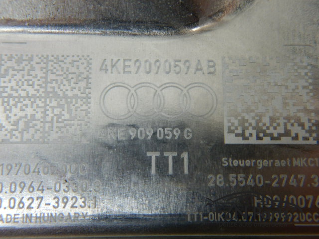 Audi E-Tron 4K Rembekrachtiger Hoofdremcilinder 4KE909059AB