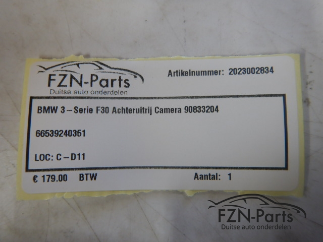 BMW 3-Serie F30 Achteruitrij camera 90833204