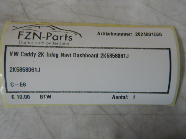 VW Caddy 2K Inleg Navi Dashboard 2K5858061J