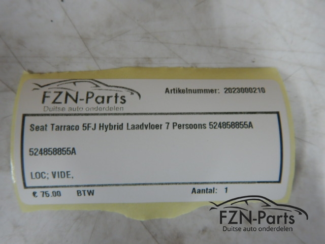 Seat Tarraco 5FJ Hybrid Laadvloer 7 Persoons 524858855A