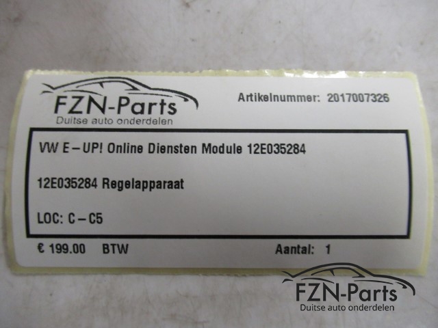 VW E-UP! Online Diensten Module 12E035284