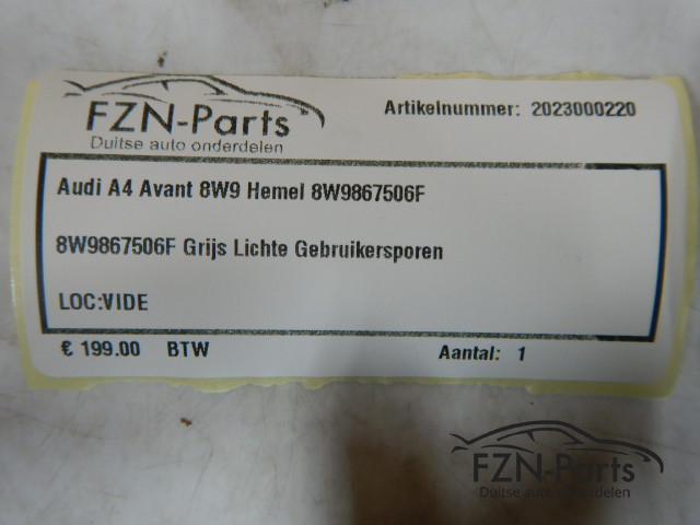 Audi A4 8W Avant 8W9 Hemel Grijs 8W9867506F
