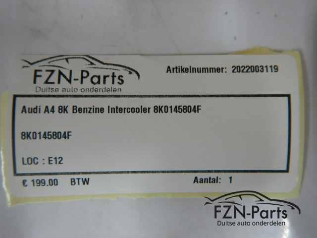 Audi A4 8K Benzine Intercooler 8K0145804F