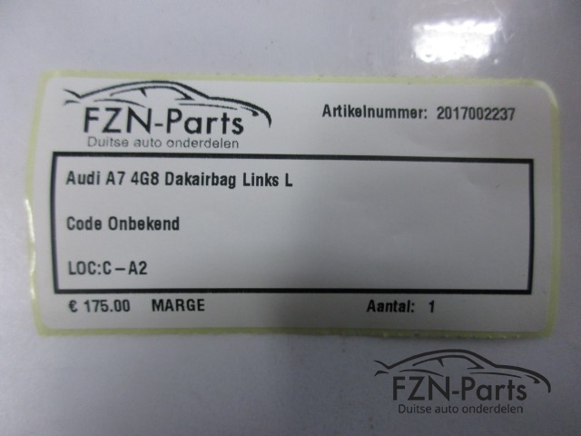 Audi A7 4G8 Dakairbag Links L