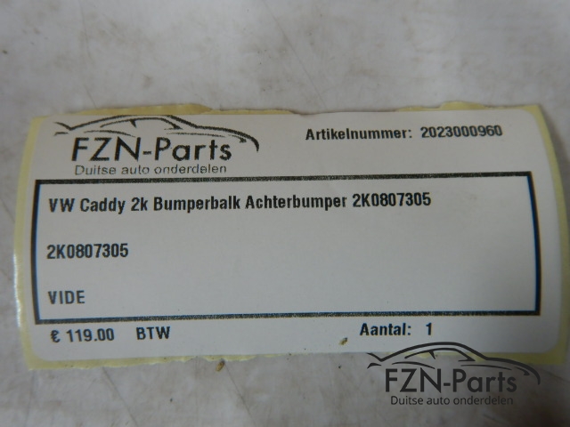 VW Caddy 2K Bumperbalk Achterbumper 2K0807305