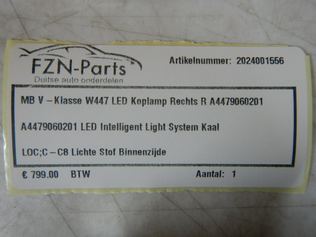 Mercedes-Benz V-Klasse W447 LED Koplamp Rechts R A4479060201