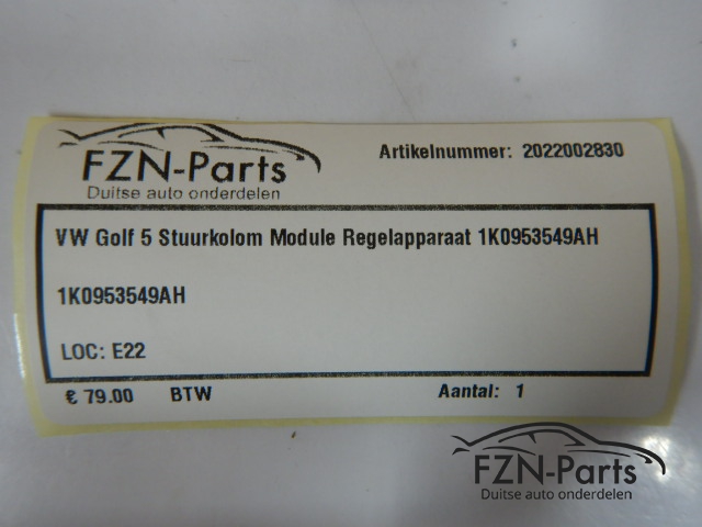 VW Golf 5 Stuurkolom Module Regelapparaat 1K0953549AH
