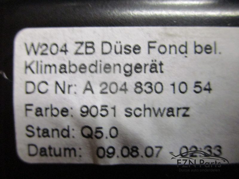 Mercedes-Benz C-Klasse W204 Climate Control Unit A2048301054