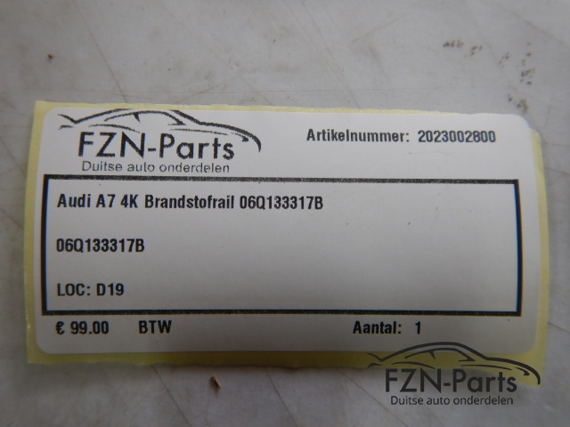 Audi A7 4K Brandstofrail 06Q133317B