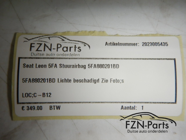 Seat Leon 5FA Stuurairbag 5FA880201BD