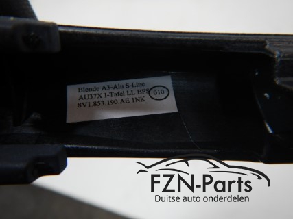 Audi A3 8V Dashboard/Portieren Inlegset Aluminium S-Line