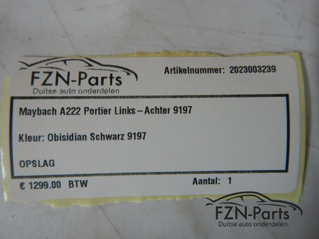 Mercedes Maybach A222 Portier Links-achter 9197
