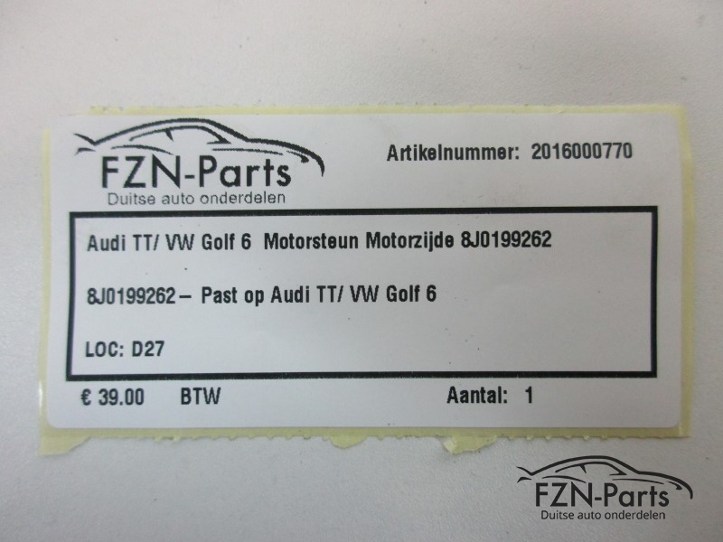 Audi TT / VW Golf 6 Motorsteun Motorzijde 8J0199262