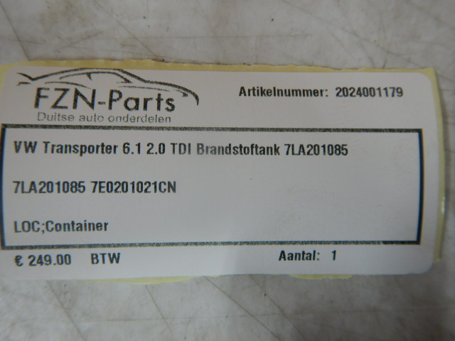 VW Transporter T6.1 2.0TDI Brandstoftank 7LA201085