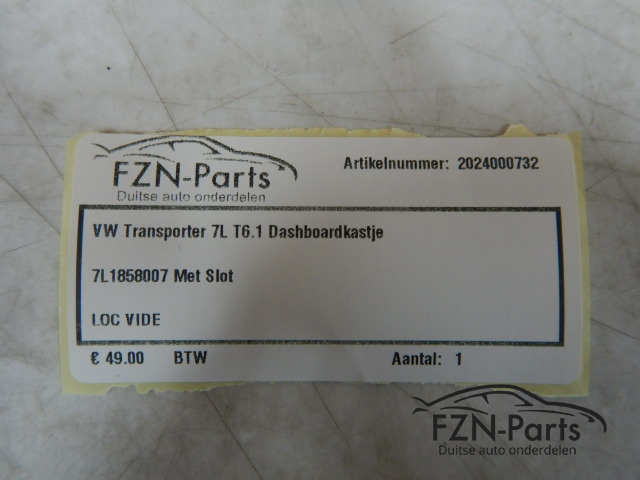 VW Transporter 7L T6.1 Dashboardkastje