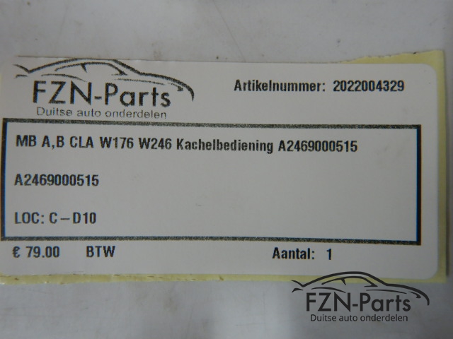 Mercedes-Benz A,B, CLA Klasse W176 W246 Kachelbediening A2469000515