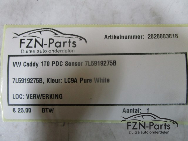 VW Caddy 1T0 PDC Sensor 7L5919275B