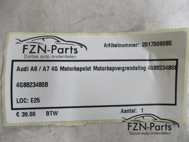 Audi A6/A7 4G Motorkapslot Motorkapvergrendeling 4G8823480B
