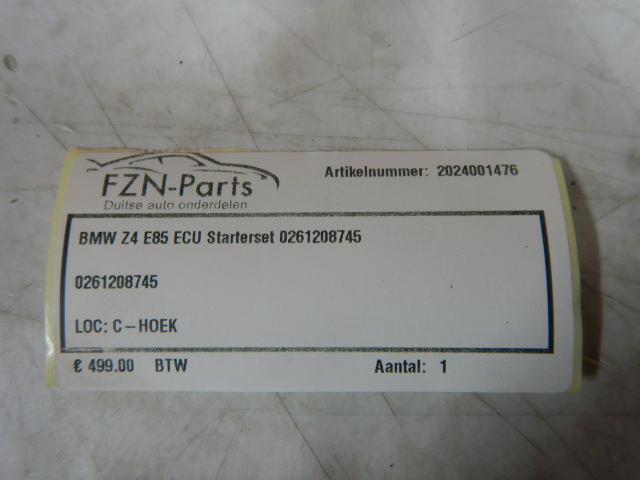 BMW Z4 E85 ECU Starterset 0261208745