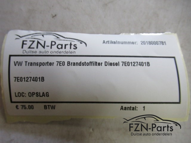 VW Transporter 7E0 Brandstoffilter Diesel 7E0127401B