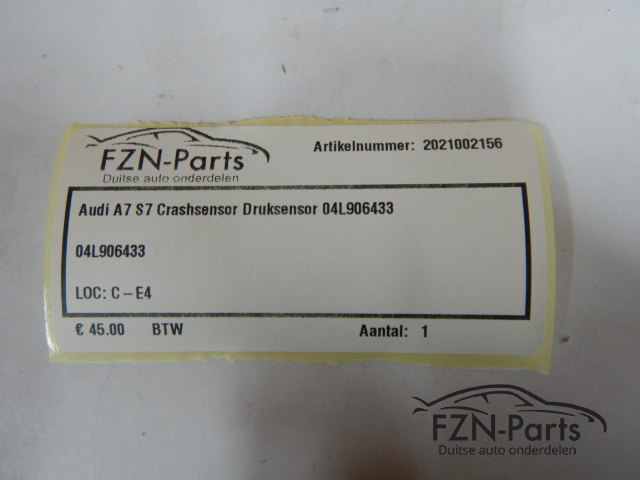 Audi A7 S7 4G Crashsensor Druksensor 04L906433
