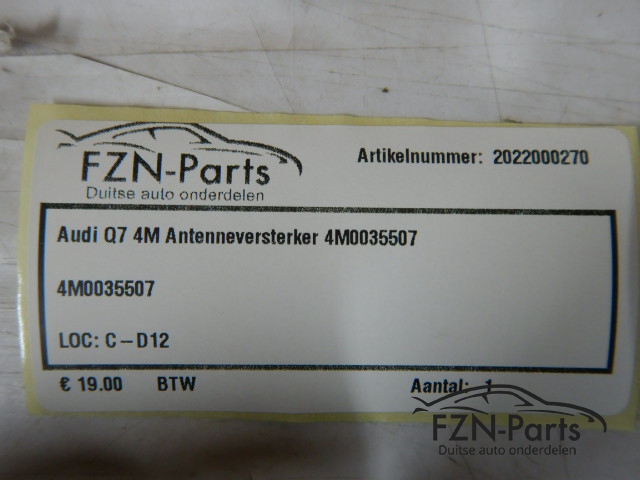 Audi Q7 4M Antenneversterker 4M0035507