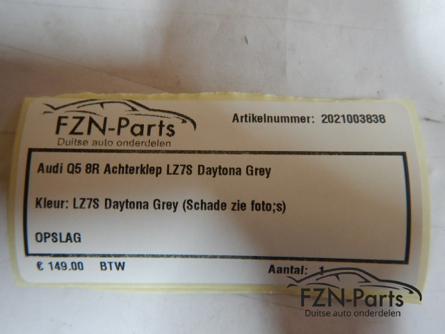 Audi Q5 8R Achterklep LZ7S Daytona Grey