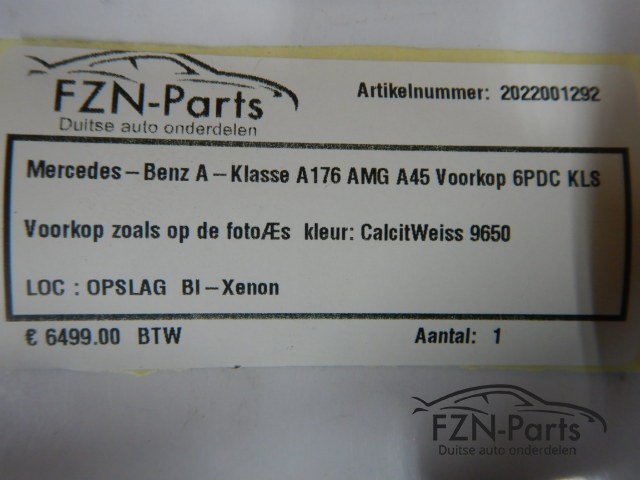 Mercedes-Benz A-klasse A176 AMG A45 Voorkop 6PDC KLS