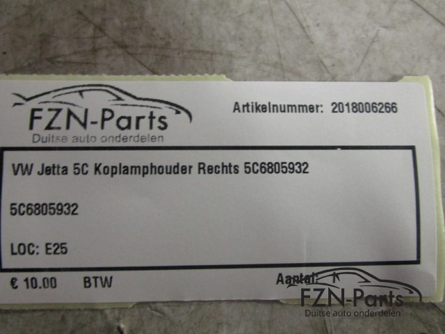 VW Jetta 5C Koplamphouder Rechts 5C6805932