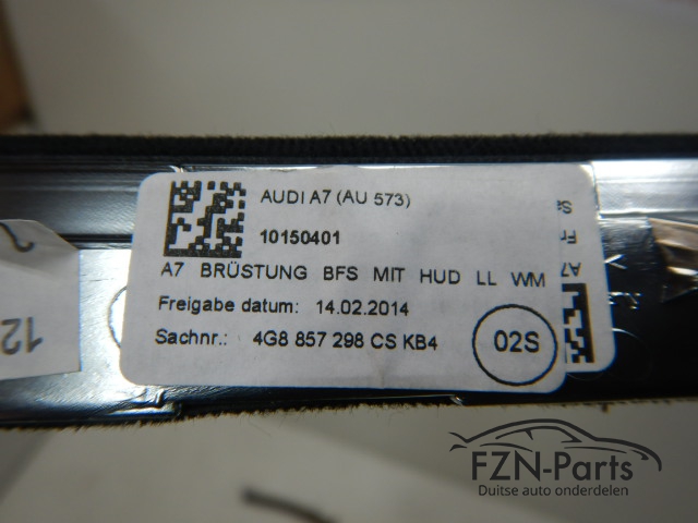 Audi A7 4G Inleglijst Dashboard Hout Bruin