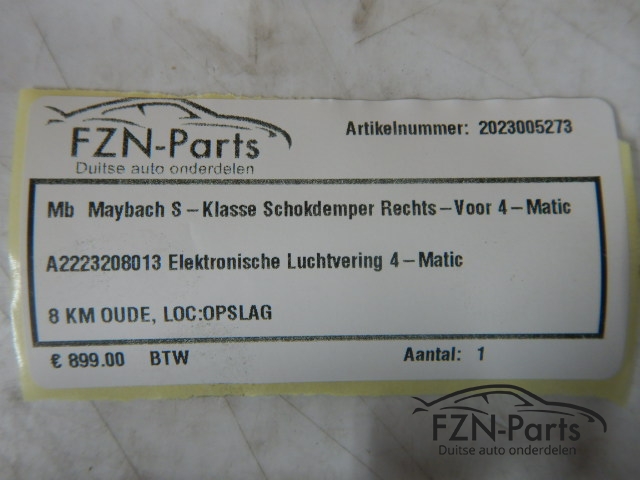 Mercedes-Benz Maybach S-Klasse Schokdemper Rechts-Voor 4-Matic