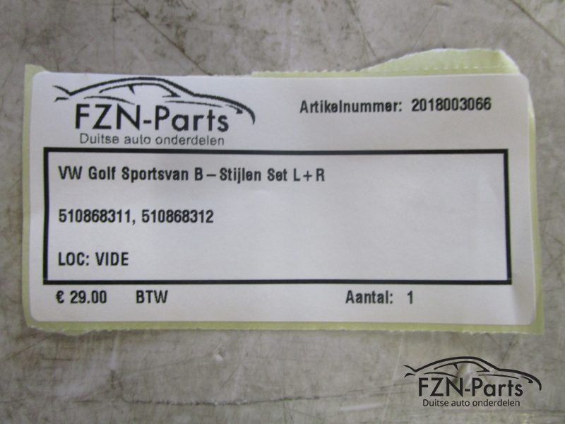 VW Golf 7 Sportsvan B-Stijlen Set L+R