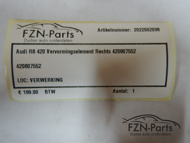 Audi R8 420 Vervormingselement Rechts 420807552
