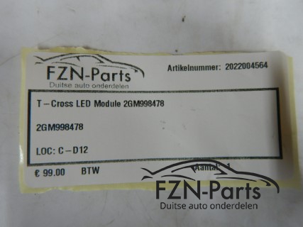 VW T-Cross 2GM LED Module 2GM998478