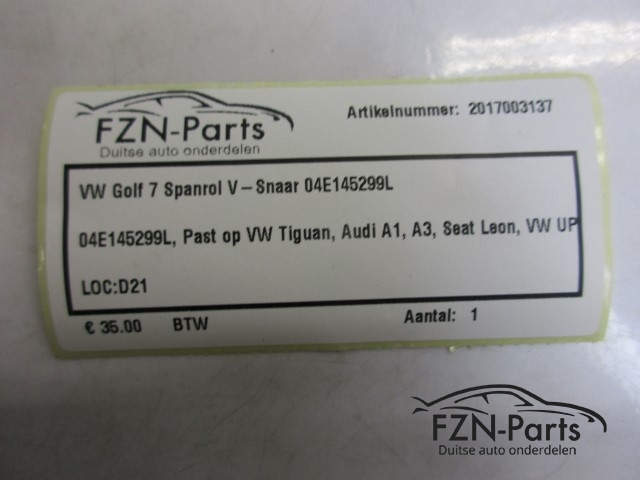 VW Golf 7 Spanrol V-Snaar 04E145299L