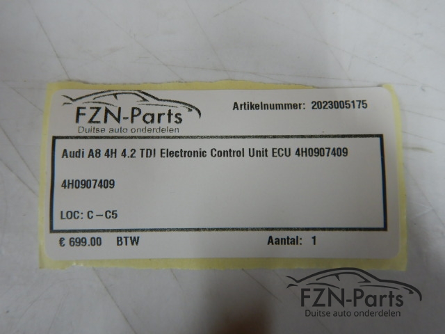 Audi A8 4H 4.2 TDI Electronic Control Unit ECU 4H0907409