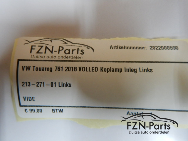 VW Touareg 760 2018 VOLLED Koplamp Inleg Links